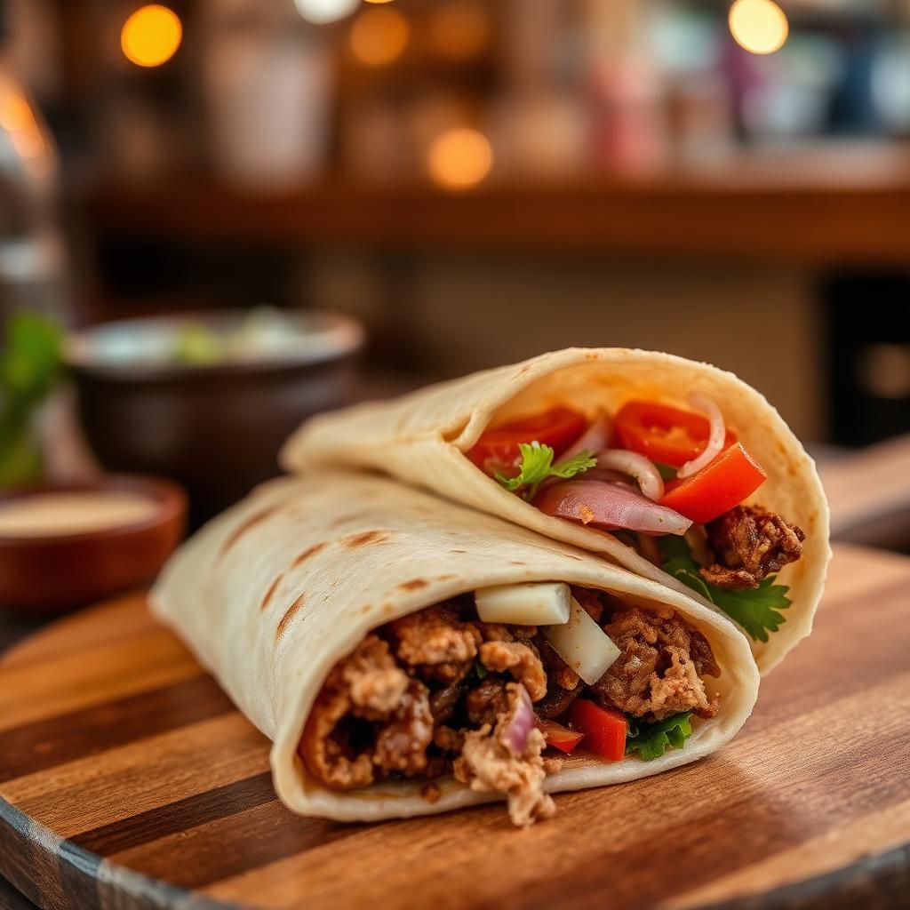 Lahmacun mit Fleisch